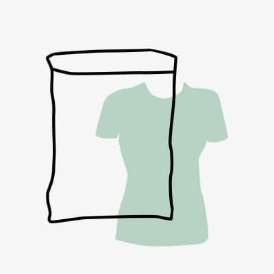 Recycelte Beutel