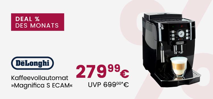 Deal des Monats: DeLonghi Kaffeevollautomat "Magnifica S ECAM" um 279,99€