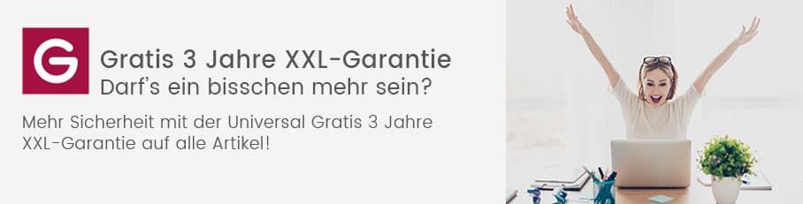 Gratis 3 Jahre XXL-Garantie