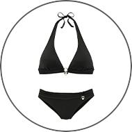 Schwarzer Triangel-Bikini