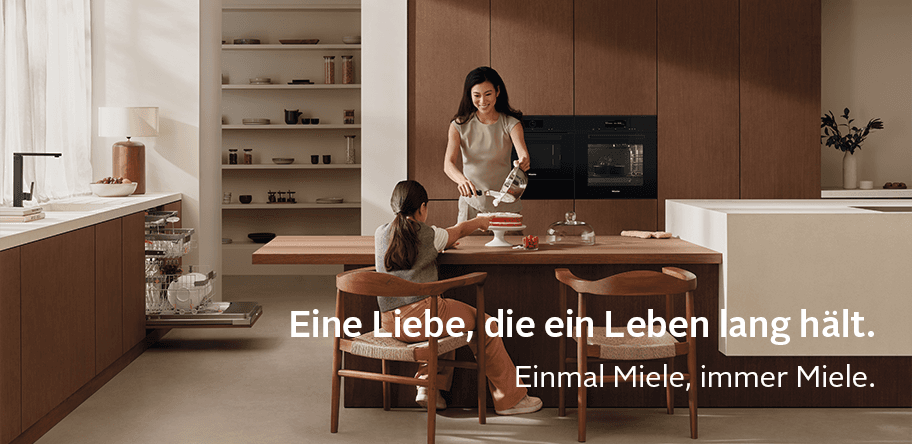 Eine Liebe, die ein Leben lang hält. Einmal Miele, immer Miele.