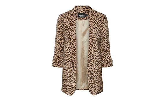 Blazer mit Animal Print
