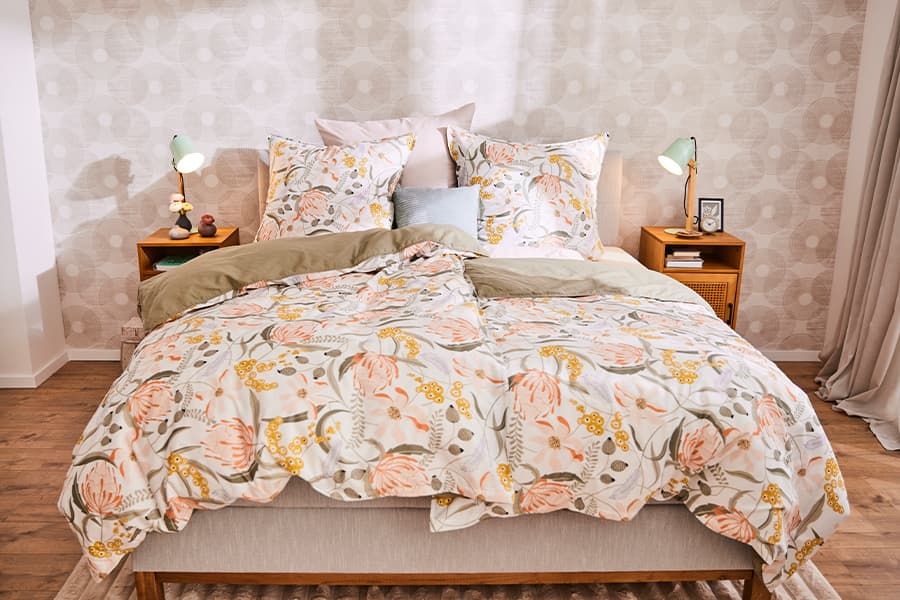 gemütliches Bett