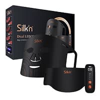 Silk'n Dual LED Gesichtsmaske und Fernbedienung vor Produktverpackung