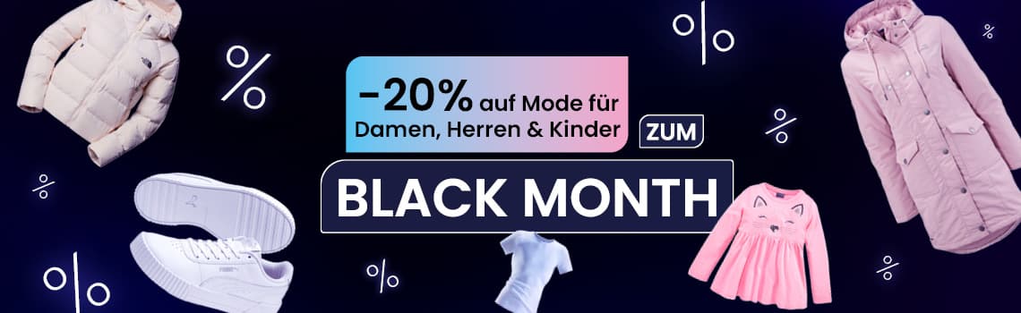 -20 % auf Mode für Damen, Herren & Kinder – beige Daunenjacke, weiße Sneakers, rosa Mädchenkleid, rosa Parka, hellblauer Babybody