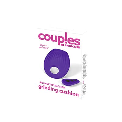 Couples Choice RCI Multi Function Grinding Cushion – lila Massagegerät mit Fernbedienung in Verpackung