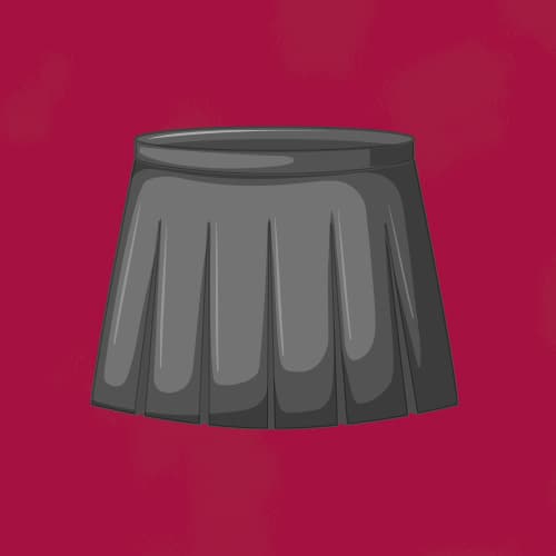 Dunkler Rock mit Falten vor rotem Hintergrund