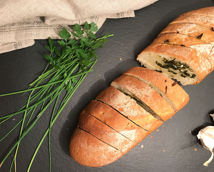 Backen mit Christina - Knoblauchbrot selber machen