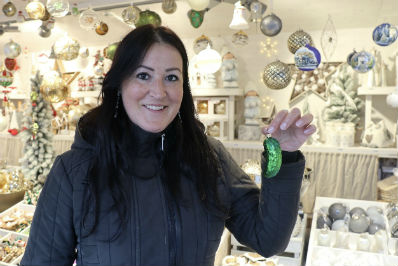 Chriistina Leutner am Christlkindlmarkt in Salzburg