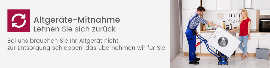 Altgeräte-Mitnahme bei Universal