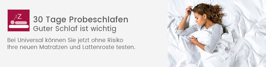 30 Tage Probeschlafen