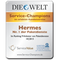 Hermes ist Service - Champion
