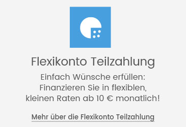 Universal Flexikonto Teilzahlung: Finanzieren Sie in flexiblen, kleinen Raten ab 10 € monatlich!