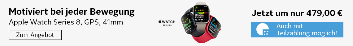 Apple Watch Series 8 jetzt im Universal Onlineshop bestellen