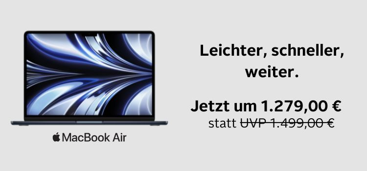 Jetzt MacBook Air im Universal Online Shop bestellen
