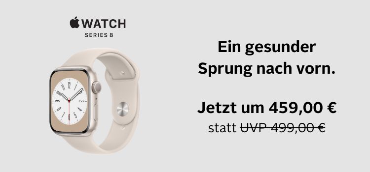 Jetzt Apple Watch Series 8 im Universal Online Shop bestellen
