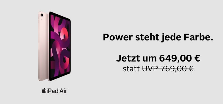 Jetzt iPad Air im Universal Online Shop bestellen