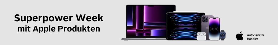 Superpower Week mit Apple Produkten