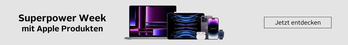 Superpower Week mit Apple Produkten