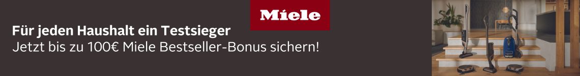 Jetzt bis zu 100€ Miele Bestseller-Bonus sichern!
