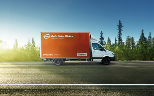 Transportwagen der Gebrüder Weiss
