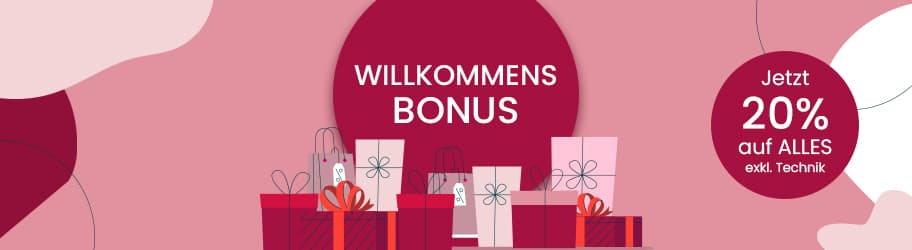 20% Rabatt auf ALLES exkl. Technik im Universal Online Shop